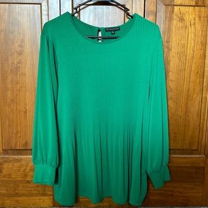 Green Adrianna Papell Blouse